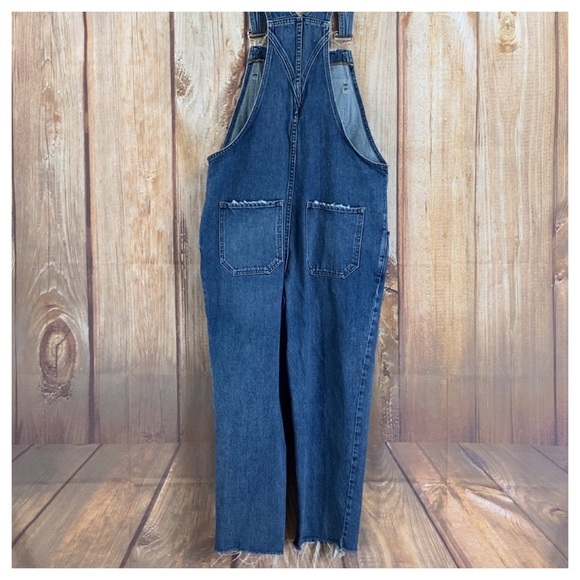 ☮️Reformation BENJI DISTRESSED Denim Overall in Celtic Size 6 - Picture 8 of 16